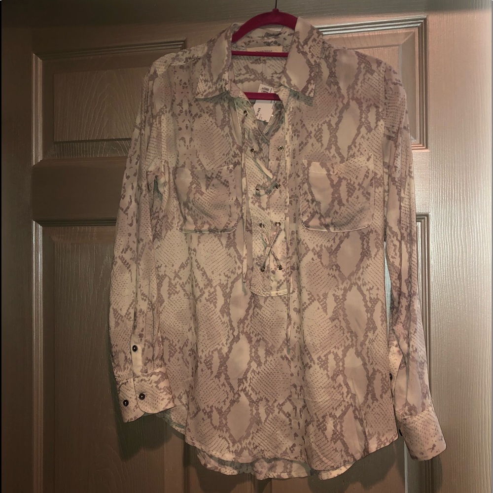 New-snake skin-long sleeve-size S